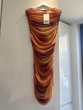 Zara Tulle Dres Short Mini See Through Flammable Colors Size S-M