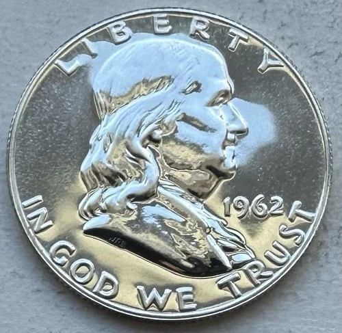 1962 Proof Franklin Half Dollar 90% Silver-INV#8912