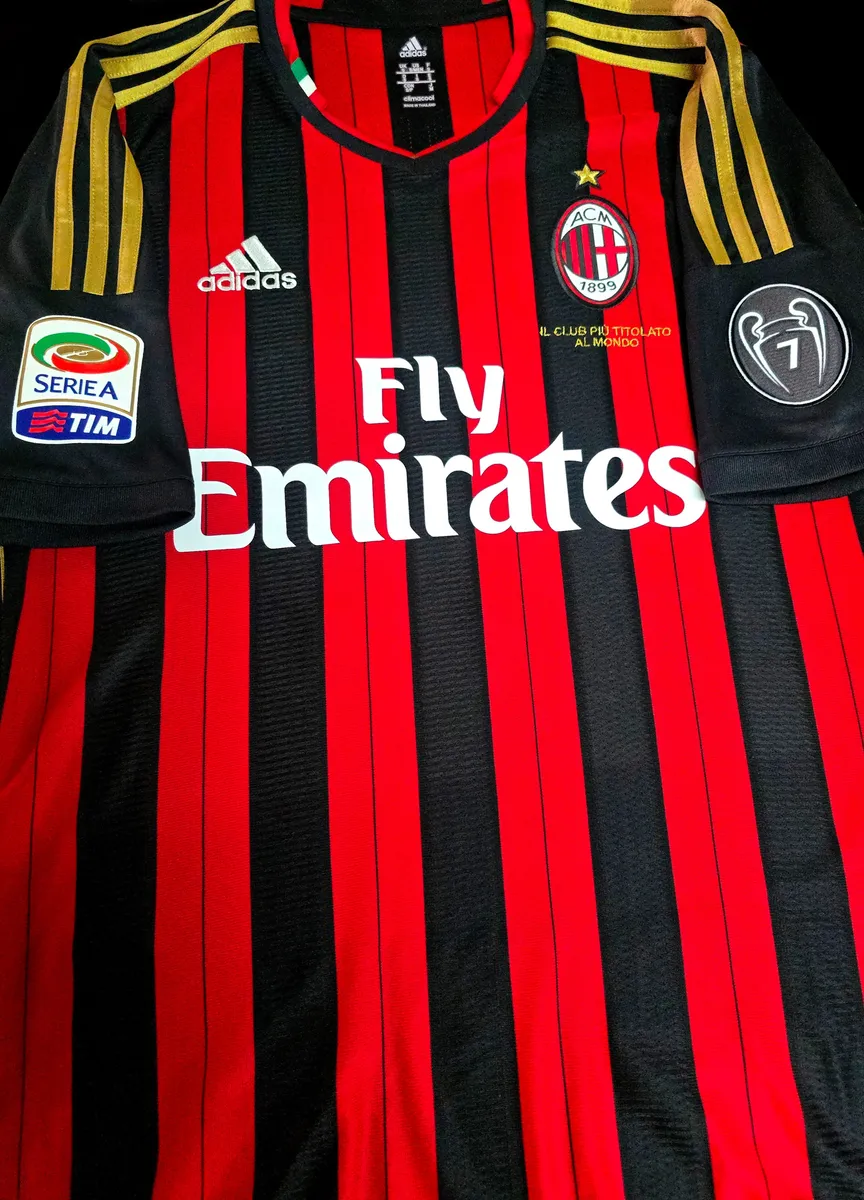 ADIDAS AC MILAN HOME 2013 SERIE A KAKA S ORIGINAL SOCCER FOOTBALL