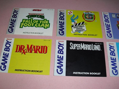 6 Gameboy Anleitungen Konvolut! Super Mario Land 1& 2 TMNT Fall of the Foot Donkey Kong - Bild 2 von 6