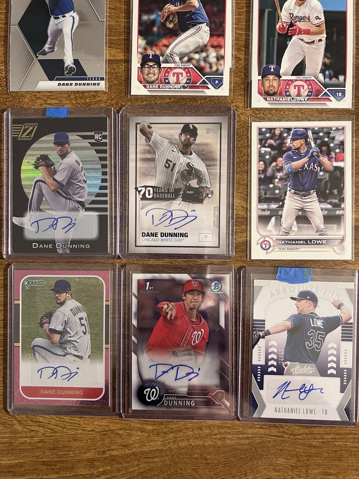 2016 Bowman Chrome Draft Pick AUTO Dane Dunning #CDA-DD+Lowe AUTO+ALL16