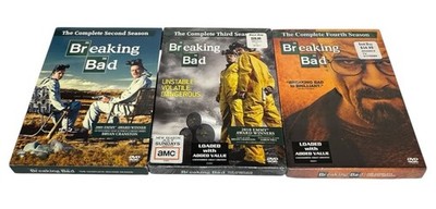 BREAKING BAD DVD SEASONS , 2, 3, AND 4 (LOT OF 3 SEASONS) -READ