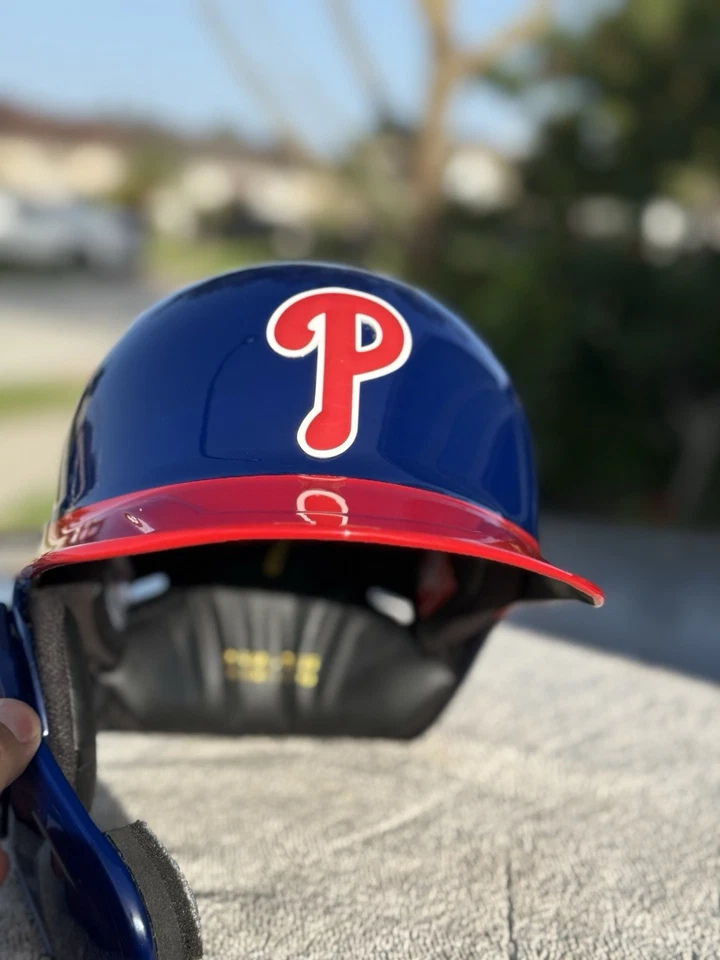 PHILADELPHIA PHILLIES BRYCE HARPER CUSTOM RAWLINGS MACH PRO BATTING HELMET RARE - Image 4 of 4