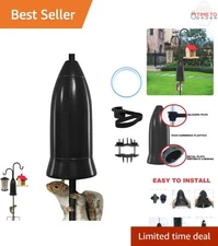 Squirrel Baffle Bird Feeder Pole Plastic Black Squirrel Proof Protect