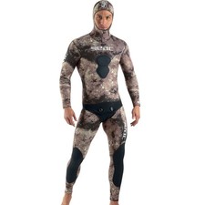 Camouflage Wetsuit Seac Sub Gannet Brown 3 mm neoprene