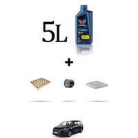 Hoffcar Set Service 3 Filter Und 5L ÖL FüR Ford Galaxy III 1.5 Ecoboost 118Kw