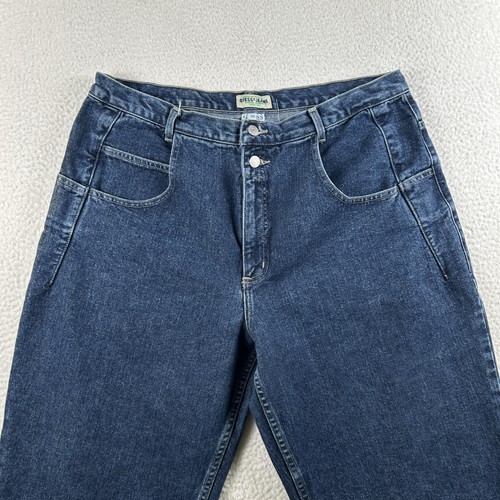 Vintage Guess Jeans Herren 36x30 Blau Denim Tapered Leg Triangel Patch 90s - Bild 6 von 16