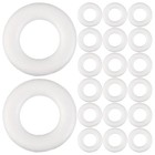 50 Pcs Craft Foam Circles Wedding Centerpieces Christmas Wreath Making DIY Form