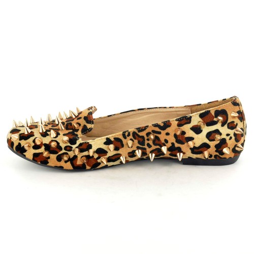 Nuevas zapatillas de pico / tachuela completa para mujeres en zapatillas de bomba mocasines aprovechan en Sz 3-8 - Imagen 19 de 28