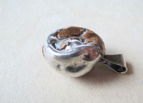 Sterling Silber SW KM Weltkugel Charm Anhänger beschädigt 16,7 Gramm - Bild 6 von 7