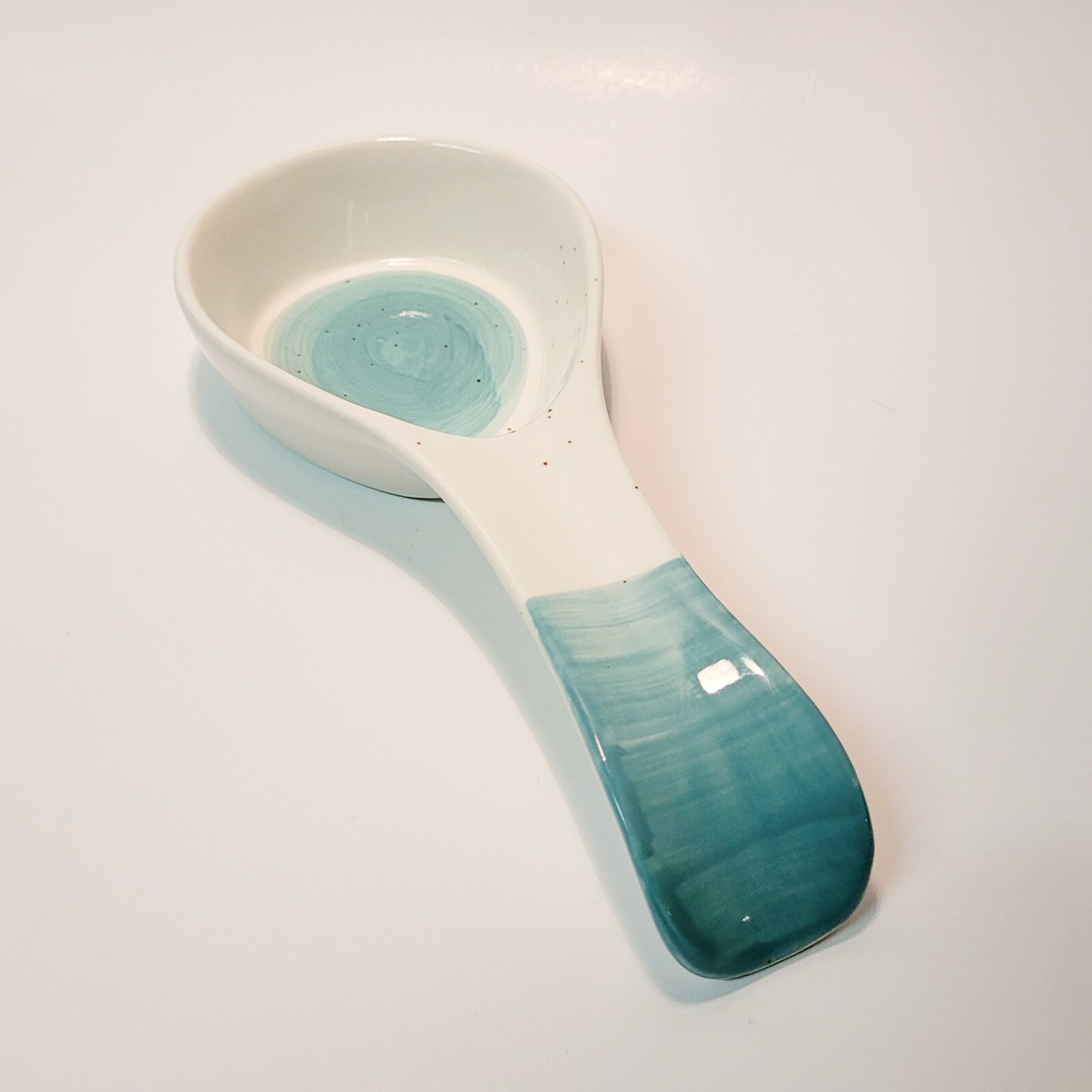 Boston Warehouse Spoon Rest Speckled Gradient Turquoise eBay
