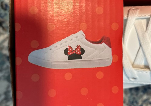 😮Disney Minnie Mouse Kids Character Sneakers Shoes Children Sz 4 New In Box - Picture 10 of 14
