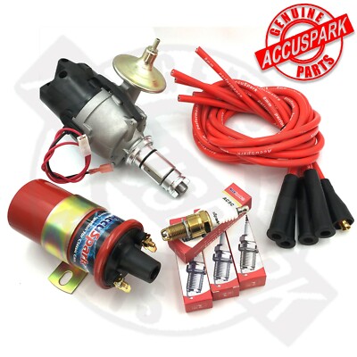 Kit De Encendido Electrónico De Alto Rendimiento Para MGA Lucas DM2 Y 25D - Marca AccuSpark, Polaridad Negativa, Stealth