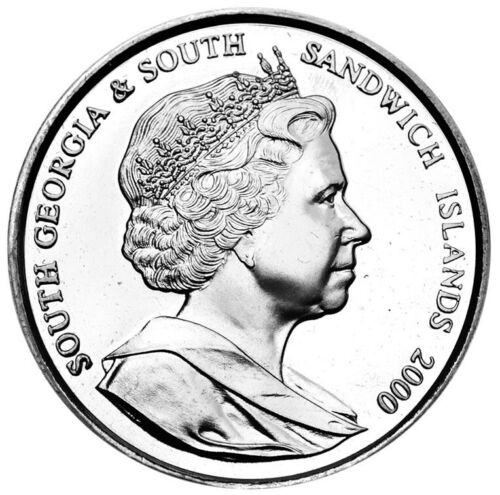 South Georgia & South Sandwich Islands £2 2000 BU '100th Birthday Queen Monther' - Bild 2 von 2