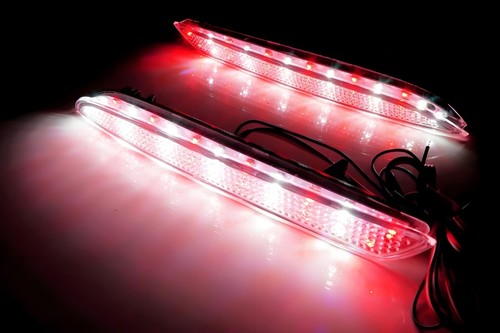 Clear Lens LED Bumper Reflector Backup Tail Brake Light For 12-14 Honda CR-V CRV - Foto 9 di 20