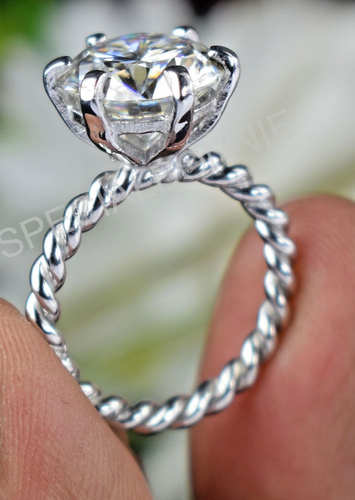 6.00 Ct Certified Diamond Solitaire Ring.FREE Diamond studs.Tariffs Free. - Picture 1 of 10