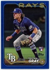 2024 Topps Series 2 Tristan Gray #483 ROOKIE Royal Blue