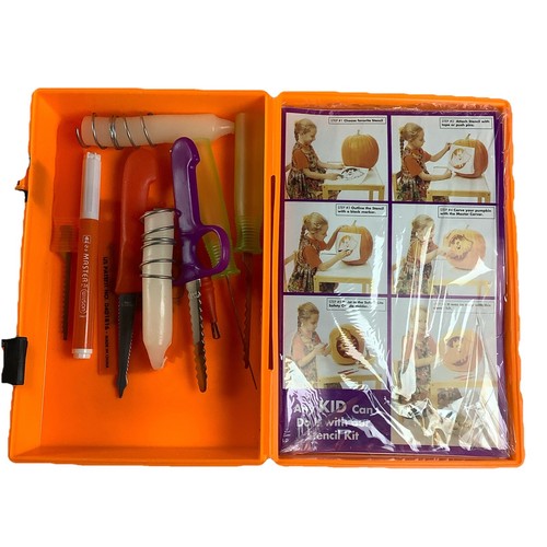 Halloween Party Box Carving Kit Candles Ty Ghosts And Basket - Picture 3 of 4