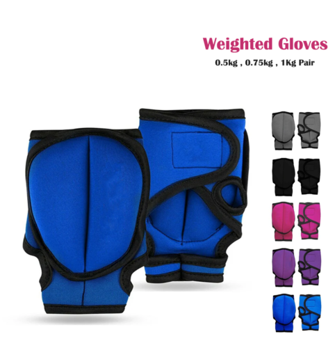 New Exercise Weighted Gloves Wrist Hand Fitness Training Gym Boxing Weights MMA - Picture 4 of 7