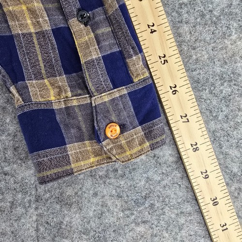 Scotch & Soda Shirt Mens Large Multicolor Plaid Cotton Flannel Button Up Relaxed - Picture 13 of 13