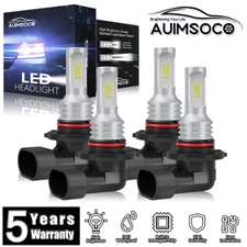 4x Combo LED Headlight High Low Bulbs For Chevy Silverado1500 2500HD 1999-2006