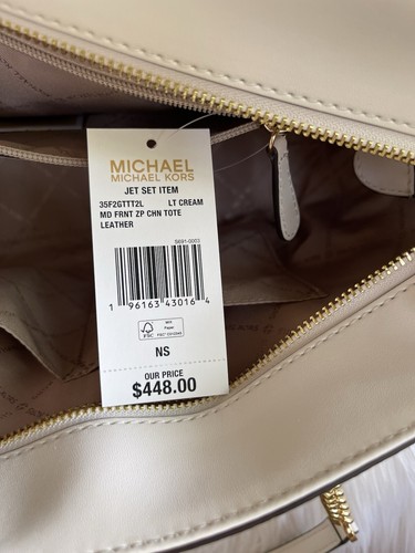 MICHAEL KORS JET SET ITEM MEDIUM FRONT ZIP POCKET CHAIN TOTE SCHULTERTASCHE - Bild 8 von 8