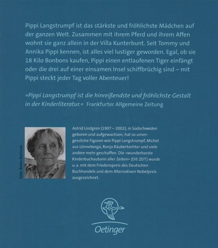 ASTRID LINDGREN "Pippi Langstrumpf geht an Bord" ORIGINALAUSGABE Oetinger Verlag - Bild 2 von 2