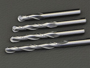 10pcs 4mm x 10mm single Flute spiral End Mill Cutter CNC Bit
