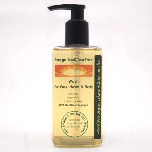 TEA TREE FACE, HAND & BODY WASH - New Dawn Organic Handmade Skin Care Products