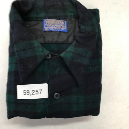 Vintage Pendleton Wool Jacket Adult XL Green Plaid Button Down Lined 59257 - Picture 8 of 8