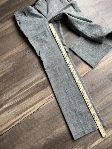 Body By Victoria Wool Blend Trouser Pants The Marisa Fit Lined Brown Tweed 8 New - Picture 12 of 14