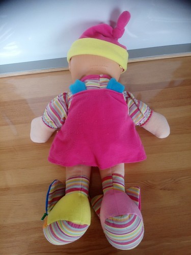 Poupée chiffon fille pédagogique boutons fermeture lacets scratch Cititoy 2006  - Picture 6 of 7