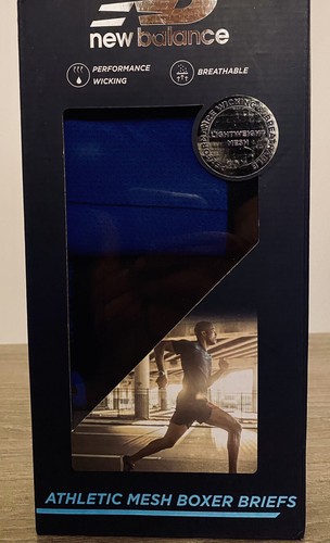 🩲 4 PACK NEW BALANCE LARGE ATHLETIC MESH BOXER BRIEFS Breathable & Comfy A2 - Picture 2 of 12