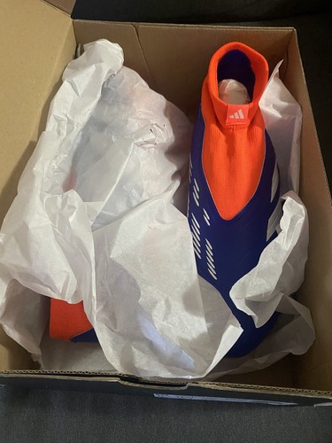 Größe 10,5 Adidas Herren Predator League LL FG ohne Schnürung IF6333 Fußballschuhe blau - Bild 7 von 10