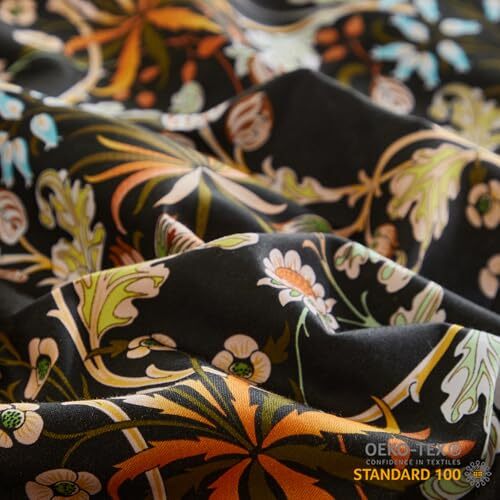 Vintage Floral Duvet Cover Size Farmhouse Boho Queen 01 - Vintage Floral-black - Bild 5 von 7