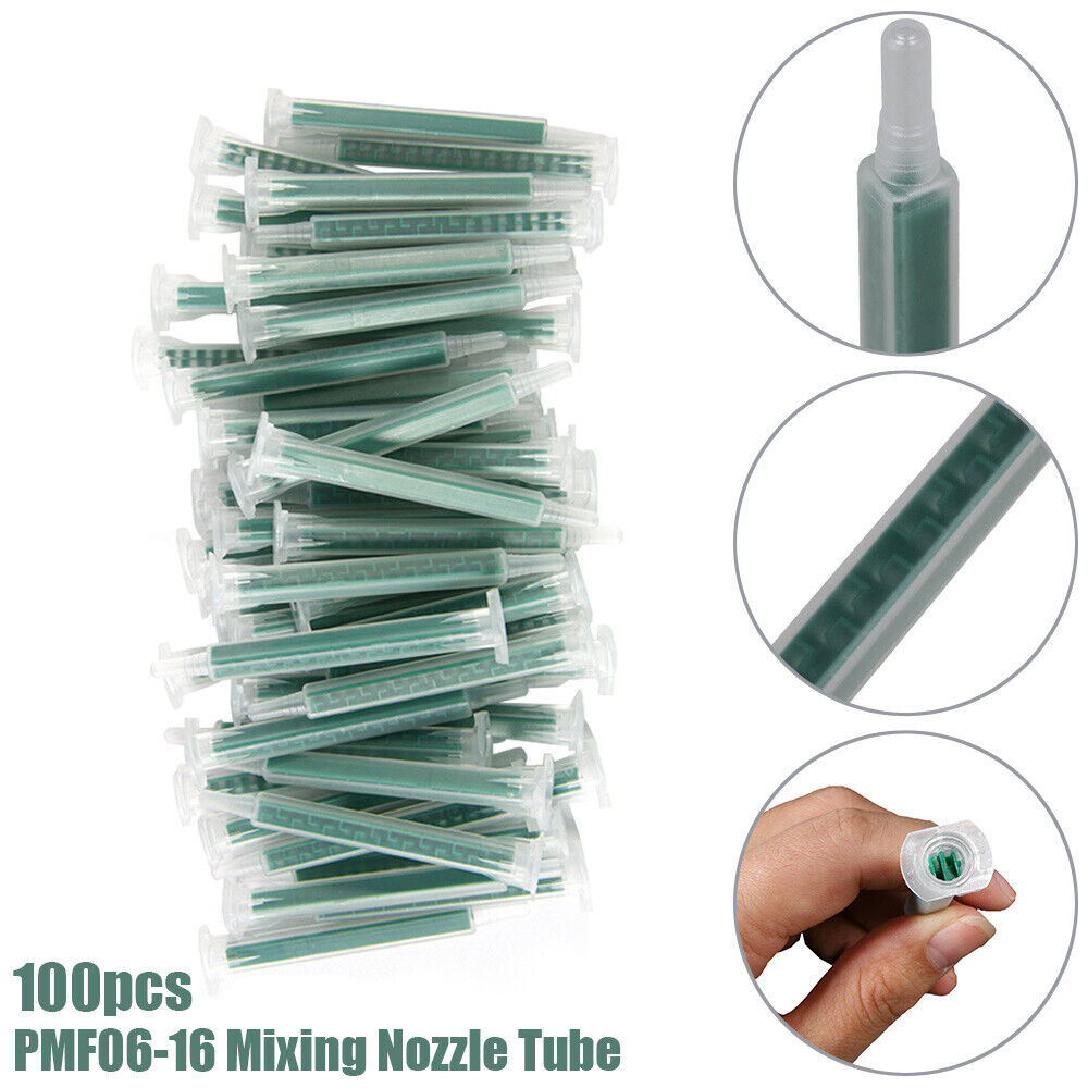 PAGOW 25-Pack 3.3 Inch Epoxy Mixing Nozzles - Static Mixer Tips For Adhesive Guns (1:1 & 2:1 Ratios)