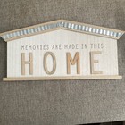 “Memories Are Made In This Home” Rustic Wall Decor New Wood Metal