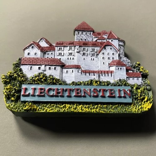 Schloss Vaduz Liechtenstein Tourist Souvenir 3D Resin Kühlschrank Kühlschrankmagnet - Bild 4 von 4
