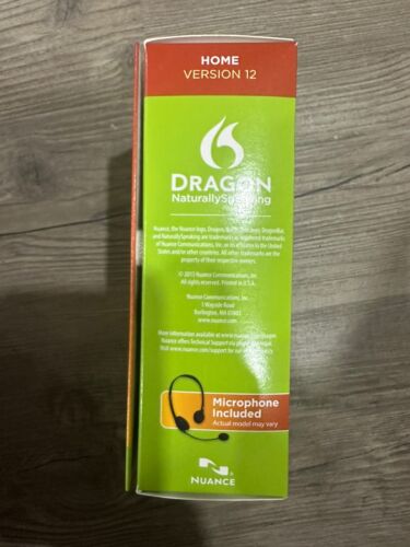 Nuance Dragon NaturallySpeaking 12.0 Home K409A-G1B-12.0 - New & Sealed - Picture 3 of 4