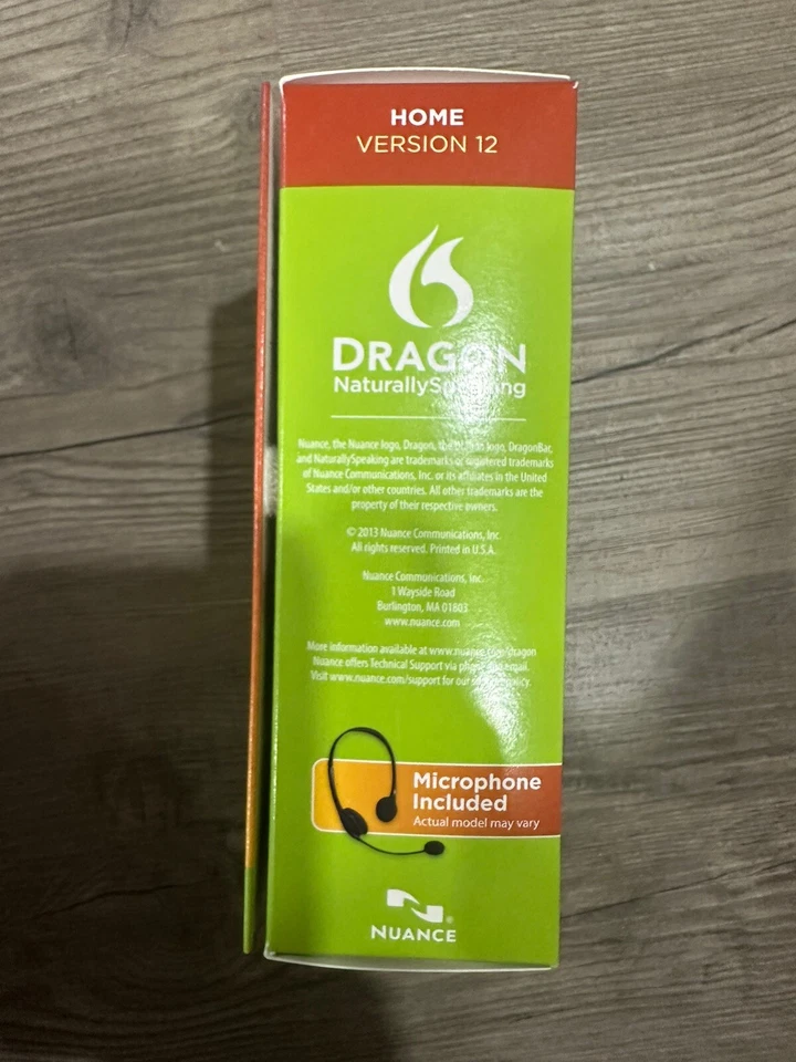 Nuance Dragon NaturallySpeaking 12.0 Home K409A-G1B-12.0 - New & Sealed - Image 3 of 4