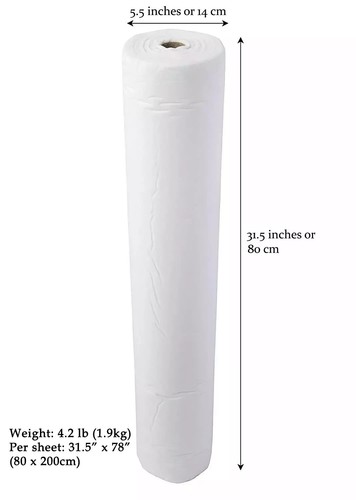New 50/100 Disposable Bed Sheet Non-woven Massage Beauty SPA Salon Table Cover - Picture 3 of 12