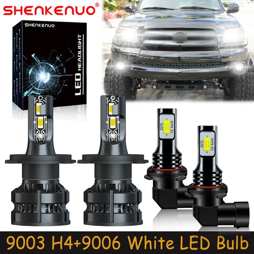 For Toyota Tundra 2000-2006 White LED Headlights Bulb High Low Beam Fog Light Z8 - Picture 1 of 22