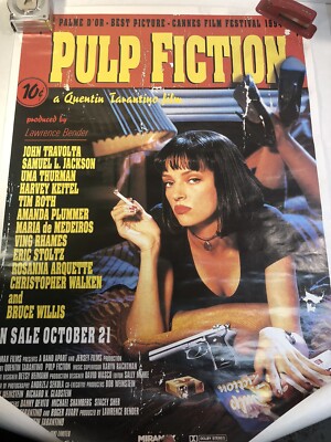 Poster Pulp Fiction Größe 61x91,5 One Sheet Quentin Tarantino Film Poster Pulp Fiction Größe 61x91,5 One Sheet Quentin Tarantino Film