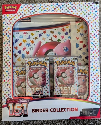 Sealed Box Pokémon TCG Scarlet & Violet 151 Binder Collection 4 Packs + Binder! - Afbeelding 1 van 2