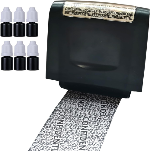 Wide Identity Theft Protection Roller Stamp Set - Identity Protection Roller Sta - Picture 11 of 12