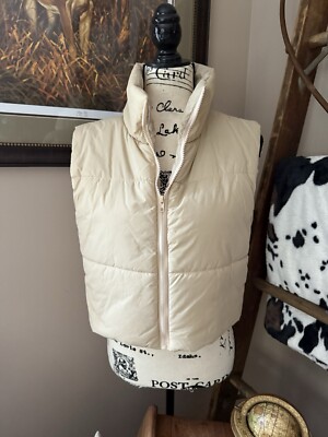 Women s SHIEN Tan Puffer Crop Best