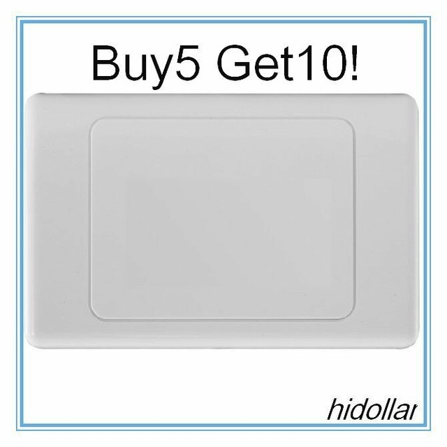 WHITE STANDARD BLANK WALL PLATE COVER FOR POWER POINT LIGHT SWITCH WHITE STANDARD BLANK WALL PLATE COVER FOR POWER POINT LIGHT SWITCH