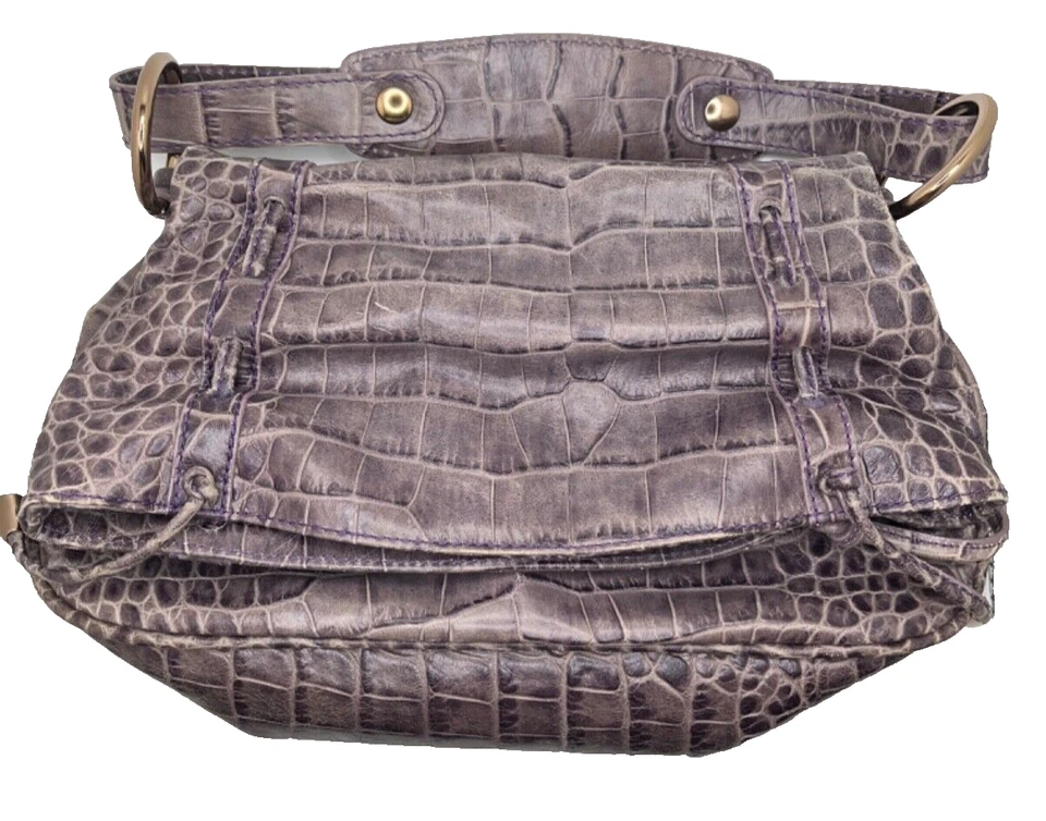 Bolso Emporio Armani Grande Plegable Cuero Cocodrilo Repujado y Bolsa de Cambio Foto 3 de 4