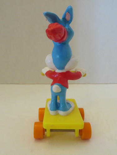 VTG Tiny Toon Adventures Buster Bunny Rocket Roller Toy 1990 Applause - Picture 3 of 5