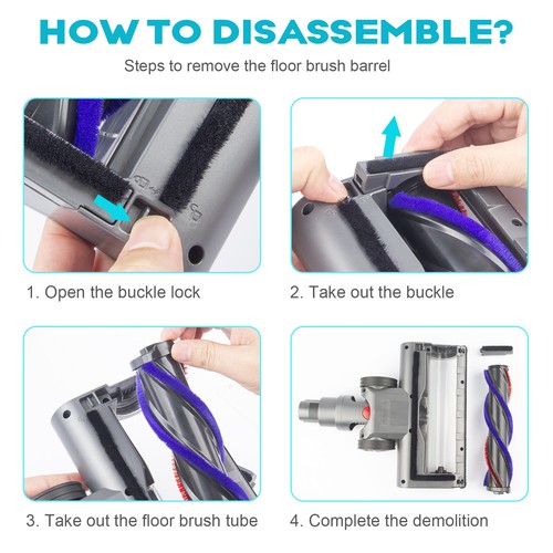 Bürste für Dyson V7 V8 V10 V11 SV14 Bodenbürste Staubsauger Bodendüse mit LED DE - Bild 7 von 13